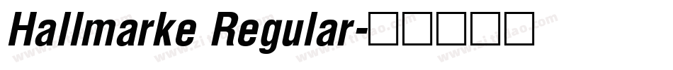 Hallmarke Regular字体转换